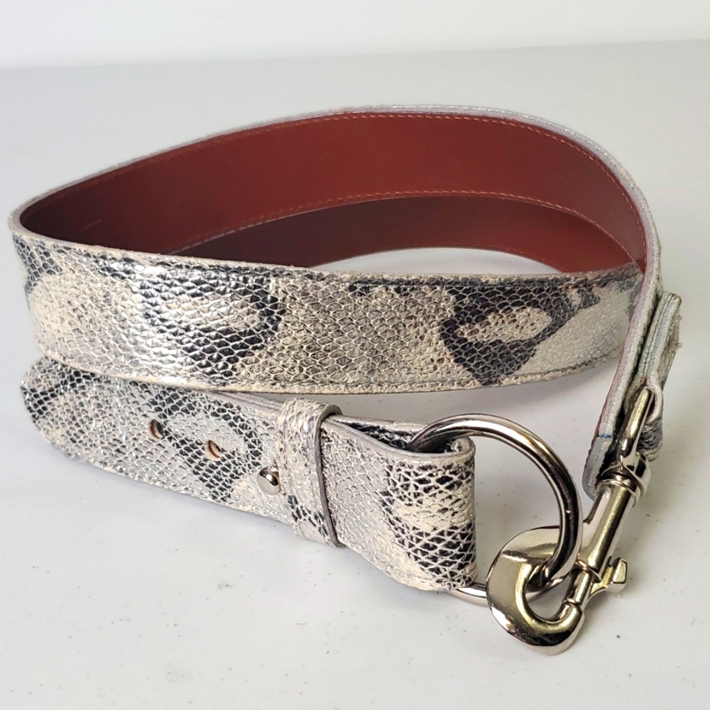 Eliza B. Snakeskin Textured Belt